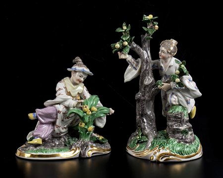 FRANKENTHAL - Coppia di sculture 