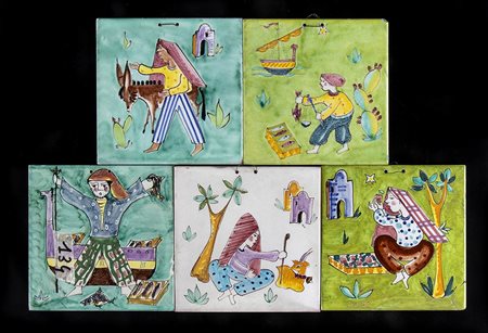 VIETRI<br>Cinque mattonelle