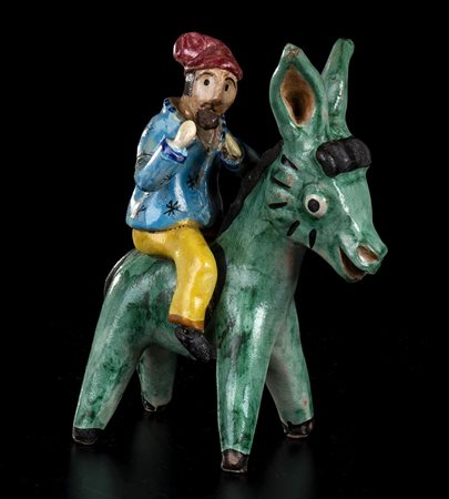 VIETRI<br>Asinello con omino a cavallo