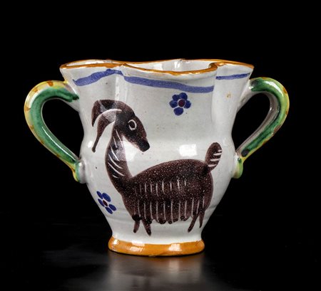 PINTO VIETRI<br>Anforetta con decoro di capretta