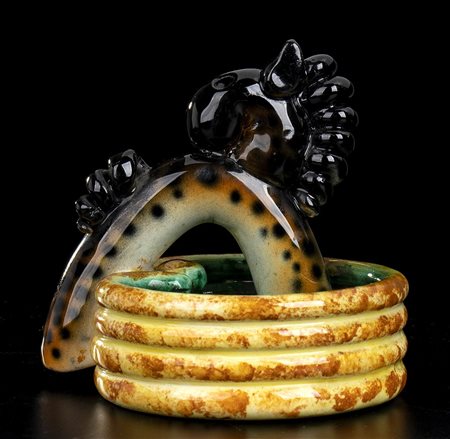 MICA<br>Piattino con cavalluccio nero