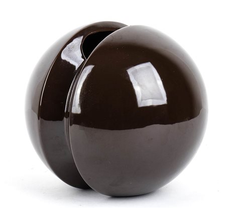 POZZI CERAMICHE<br>Vaso sfera marrone
