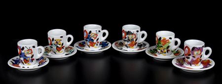 UGO NESPOLO (1941-) PER GAGGIA<br>Servizio da caffè 