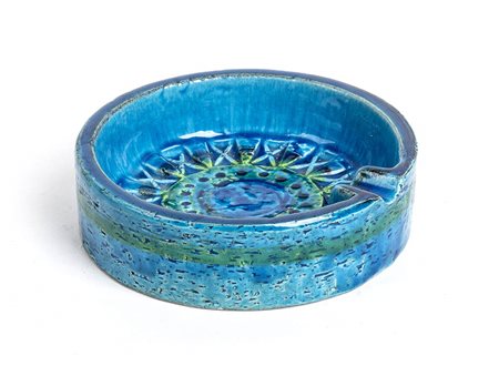 LONDI, BITOSSI <br>Posacenere azzurro