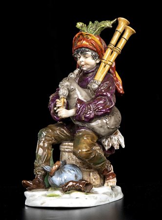 PORCELLANA TEDESCA <br>Zampognaro 