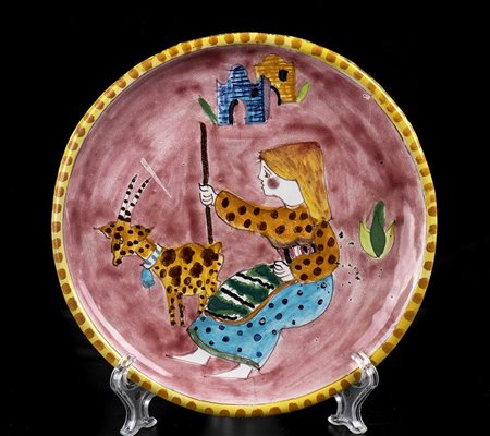 KOWALINSKA (NELLO STILE DI)<br>Piattino nello stile Kowalinska 