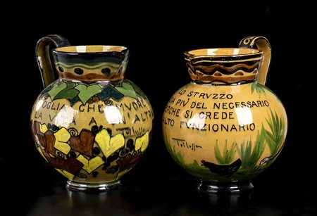 V. CAVALIERI<br>Coppia di brocche