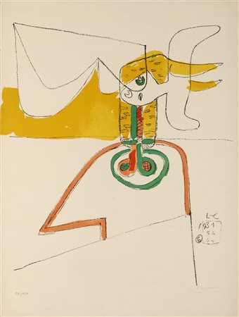 Le Corbusier (1887-1965), Taureau 6/Icone 8, 1931-1964