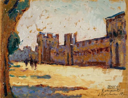 Anselmo Bucci (1887-1955), Remparts d'Avignon