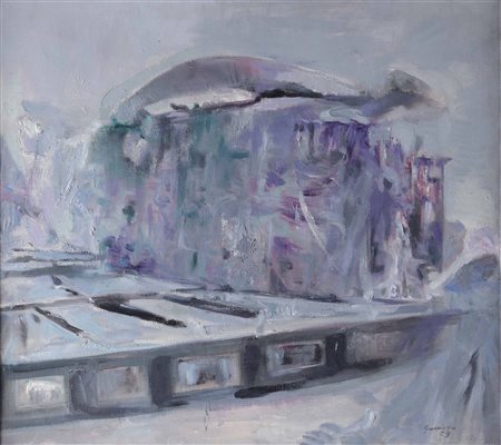 Piero Guccione (1935-2018), Paesaggio della Balduina, 1959