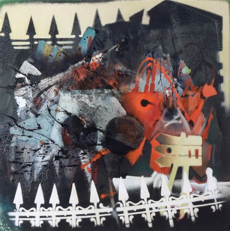 Giuseppe Guerreschi (1929-1985), Casa con Giardino, 1961-1962