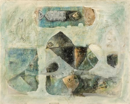 Ibrahim Kodra (1918-2006), Composizione, 1961