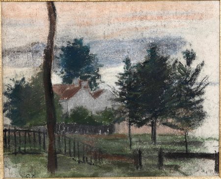 Camille Pissarro (1830-1903), Paysage à Louveciennes, 1869 ca.