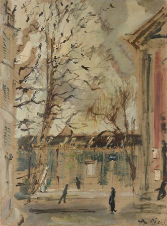 Filippo De Pisis (1896-1956), Veduta di Parigi, 1937
