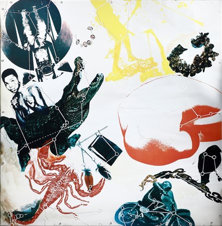 Robert Rauschenberg (1925-2008), Star Quarters panel n. II