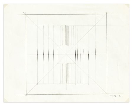 ENNIO FINZI (1931) - Senza Titolo, 1971