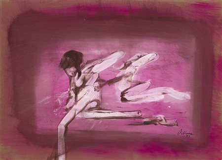 GASTON ORELLANA (1933) - La corsa, 1972