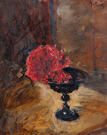 ARTURO RIETTI (1863-1943) - Senza Titolo (Fiori rossi)