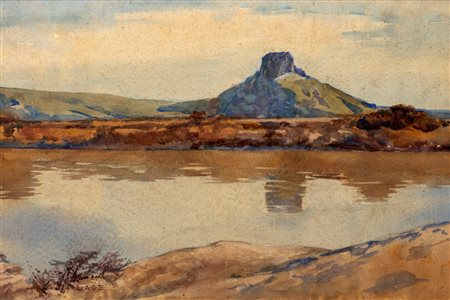 Lilah Assanti O'Brien (1884-1968)  - "A serene day at Castel Jubileo, Rome"