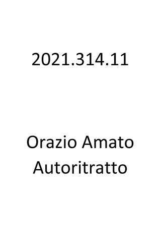 Orazio Amato (Anticoli Corrado 1884-Roma 1952)  - Autoritratto, 1943