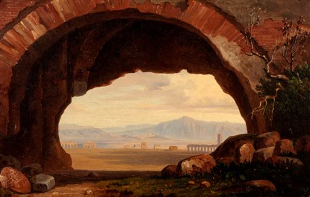 John Newbolt (Londra 1805-Roma 1867)  - Quattro vedute dei dintorni di Roma