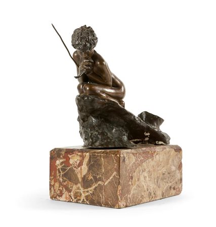 GEMITO VINCENZO Napoli 1852 - 1929 "Acquaiolo" H cm 20 scultura in bronzo su...