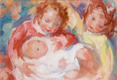 MICHELETTI MARIO Balzola Monferrato (AL) 1888 - 1975 Torino "I fratellini"...