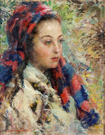 CAVASANTI GIUSEPPE Valmadonna (AL) 1895 - 1980 Laigueglia (SV) "Ritratto di...