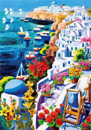 FACCINCANI ATHOS Peschiera del Garda 1951 "Salendo verso Santorini" 2012...