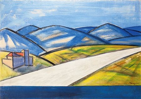 MENZIO FRANCESCO Tempio Pausania (SS) 1899 - 1979 Torino "Strada verso...