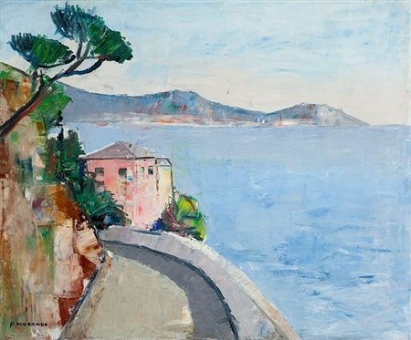 MORANDO PIETRO Alessandria 1892 - 1980 "Verso il mare" 50x60 olio su tela...