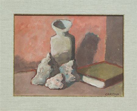 CARENA FELICE Cumiana (TO) 1879 - 1966 Venezia "Natura morta" anni '50...