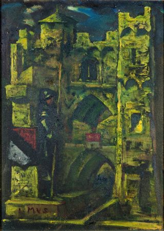 MUS ITALO Chatillon (AO) 1892 - 1967 St.Vincent (AO) "Il Castello di Fenis"...