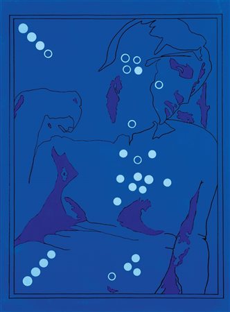 FESTA TANO Roma 1938 - 1988 "Da Michelangelo" 1978 80x60 acrilici su tela...