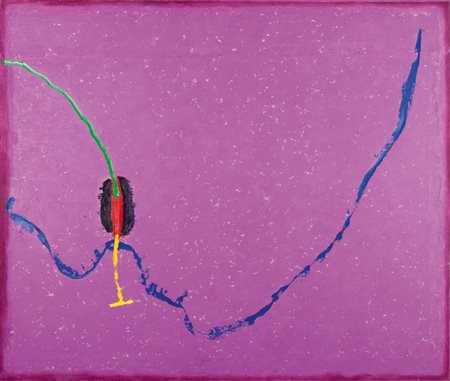 AIMONE NINO Torino 1932 "Cascata" 110x130 olio su tela Opera firmata e datata...