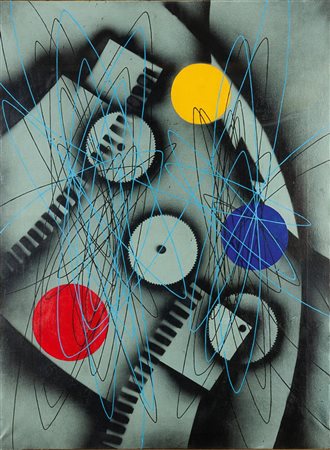 CRIPPA ROBERTO Monza 1921 - 1972 Bresso (MI) "Spirale" 1952 80x60 olio su...