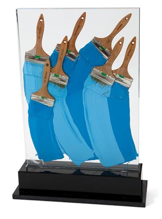 ARMAN (Armand Fernandez) 1928 - 2005 "Pennelli" 66x48 scultura multiplo es....