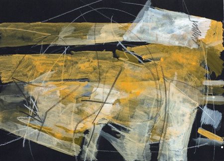 RUGGERI PIERO Torino 1930 - 2009 "Luci e ombre" 2006 33x23,5 tempera su carta...