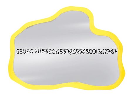 PISTOLETTO MICHELANGELO Biella 1933 "Frattale" 1999/2000 54x71 acrilico...