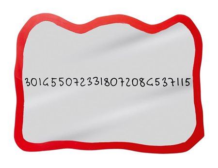 PISTOLETTO MICHELANGELO Biella 1933 "Frattale"1999/2000 56x74 acrilico nero e...