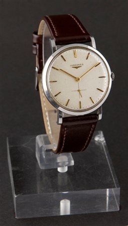 LONGINES Solo tempo, anni '50 Diam 35 Cassa in acciaio , in due parti;...