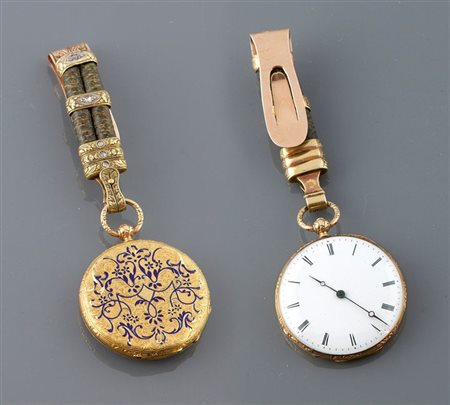 OROLOGIO DA TASCA Orologio da tasca, fimata "Meuron", fine XIX secolo Diam 34...