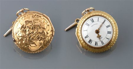 OROLOGIO DA TASCA Orologio da tasca, tipo "Oignon", metà XIX secolo Diam 48...