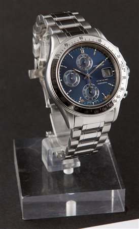 LONGINES Cronografo a tre contatori, modello "Admiral", anni '90 Diam 39...