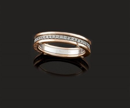 CHIMENTO Eternel in oro rosa, firmata "Chimento", con diamanti taglio...