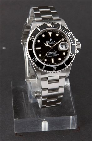 ROLEX Oyster Perpetual Date Submariner, ref. 16610, anno 1997 Diam 40 Cassa...