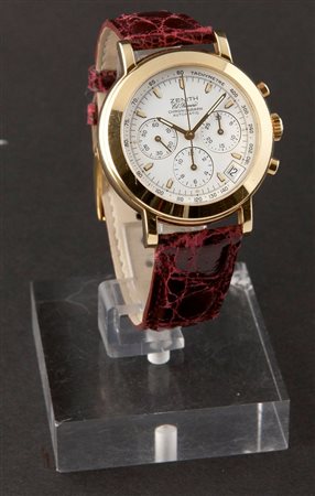 ZENITH Cronografo a tre contatori, modello "El Primero", ref. 06-0250 400,...