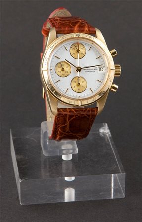 EBERHARD Cronografo a tre contatori, modello "Champion", ref. 30132 C, anni...
