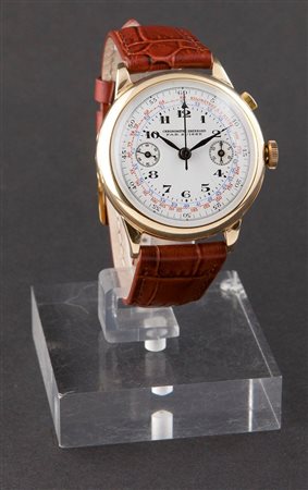 EBERHARD Cronografo monopulsante a due contatori, anni '30 Diam Cassa a...