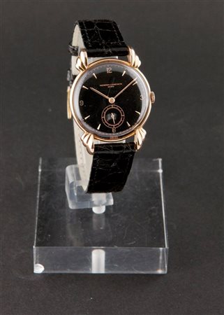 VACHERON & CONSTANTIN Solo tempo, anni '40 Diam 33 Cassa in oro rosa in due...